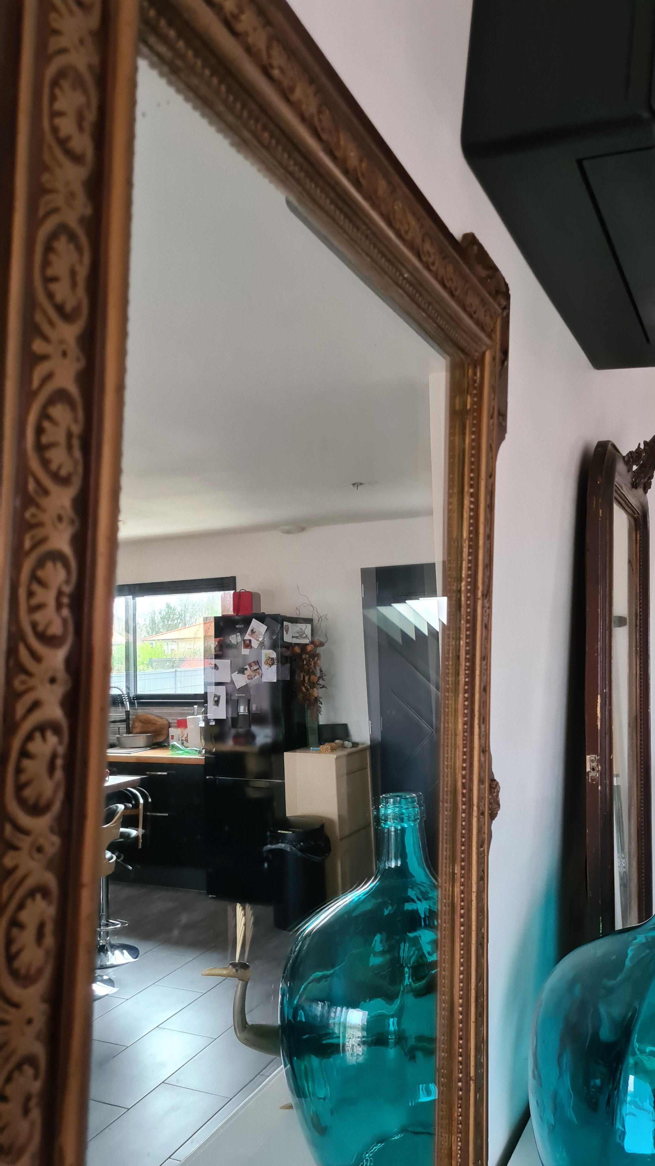 Mirror XIXth in wood 113 x 78 cm