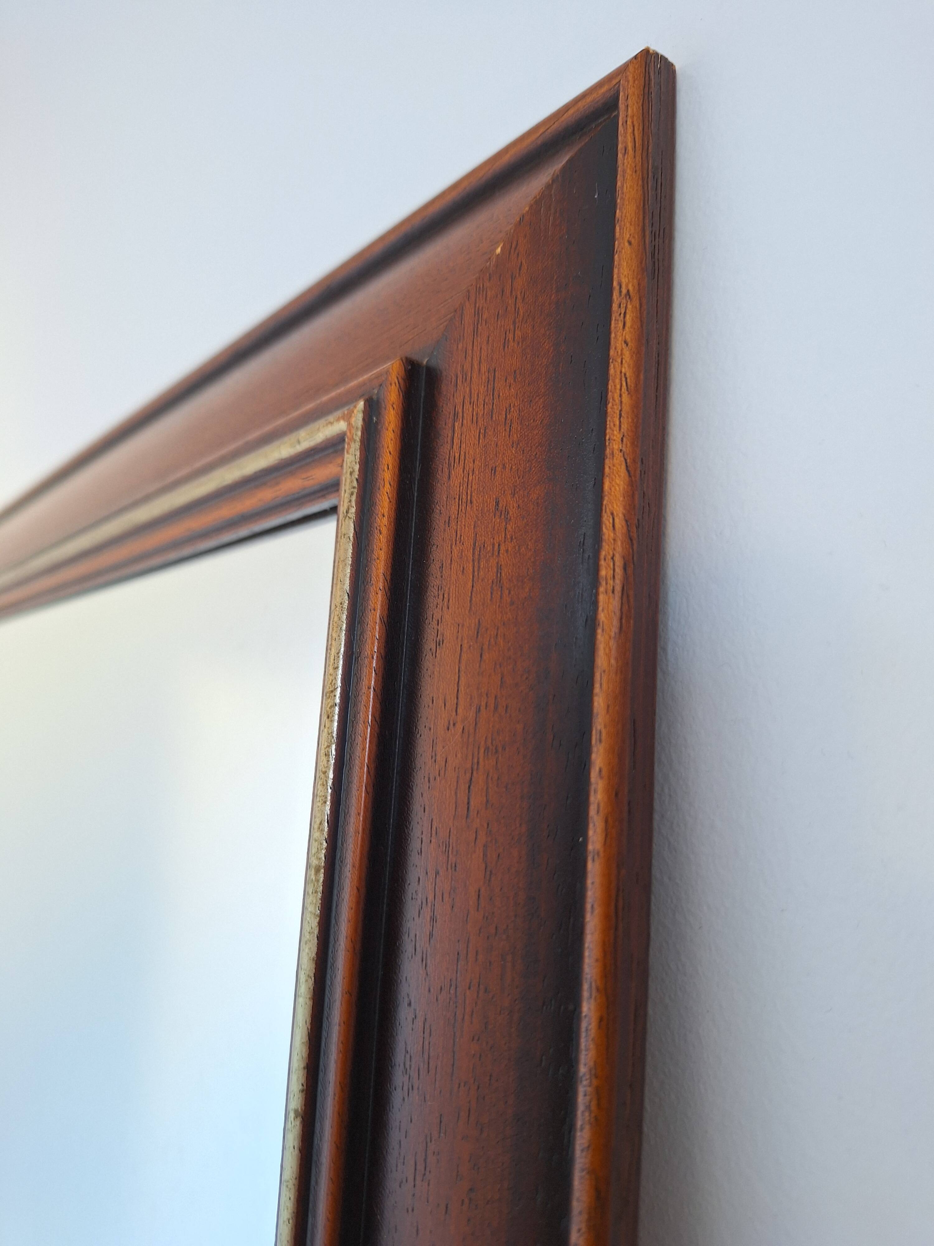 Vintage wooden mirror