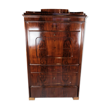 Secretaire of mahogany with inlaid wood, 1840s