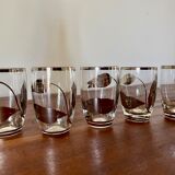 Bohemian crystal liquor service