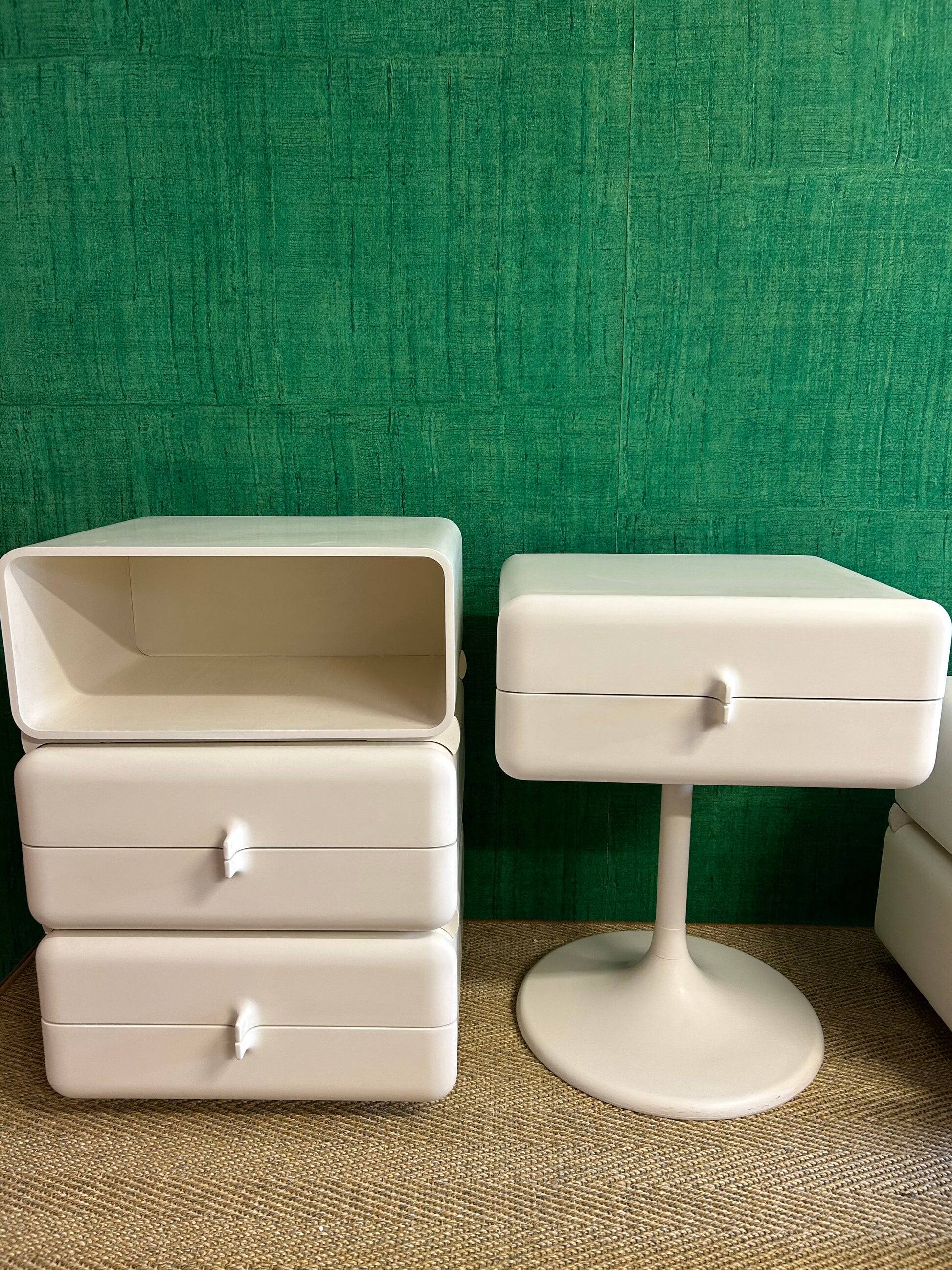 Tulip base rotating side table SPACE AGE by Lusch, Germany, 1970s