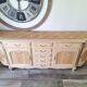 Louis XV style buffet in solid cherry wood, renovated.
