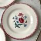 Lot of 4 dessert plates Digoin Sarreguemines model Prairial