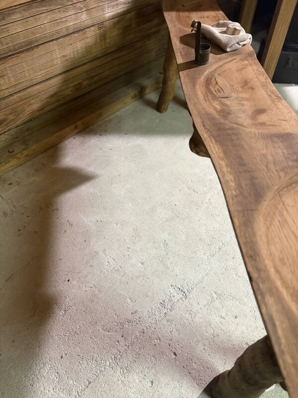 Banc ancien en bois massif – esprit maison de campagne