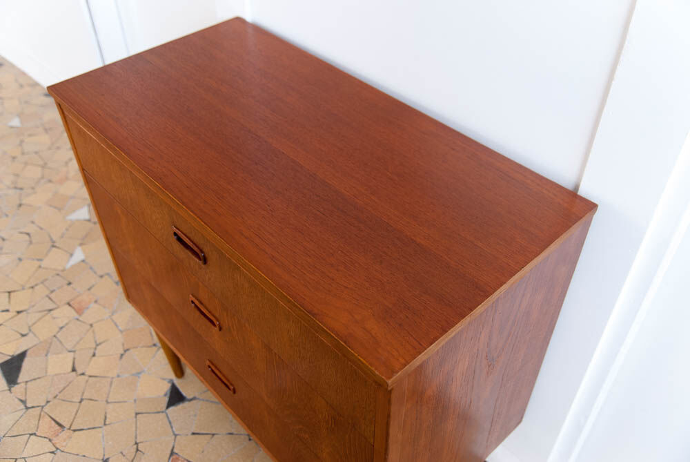 Scandinavian teak chest of drawers