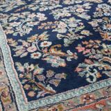 Rug with Pink and Dark Blue Tones and Patterns – 257 x 172 cm