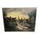 Landscape painting of a village by Luigi Lombardi (1853-1940)