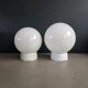 Pair of wall lights / ceiling lights with ceramic bases.