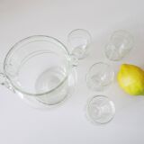 Jug, water decanter with glasses