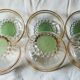 Lot 6 coupelles à dessert en verre vintage