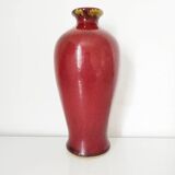 Chinese red ceramic vase 23 cm