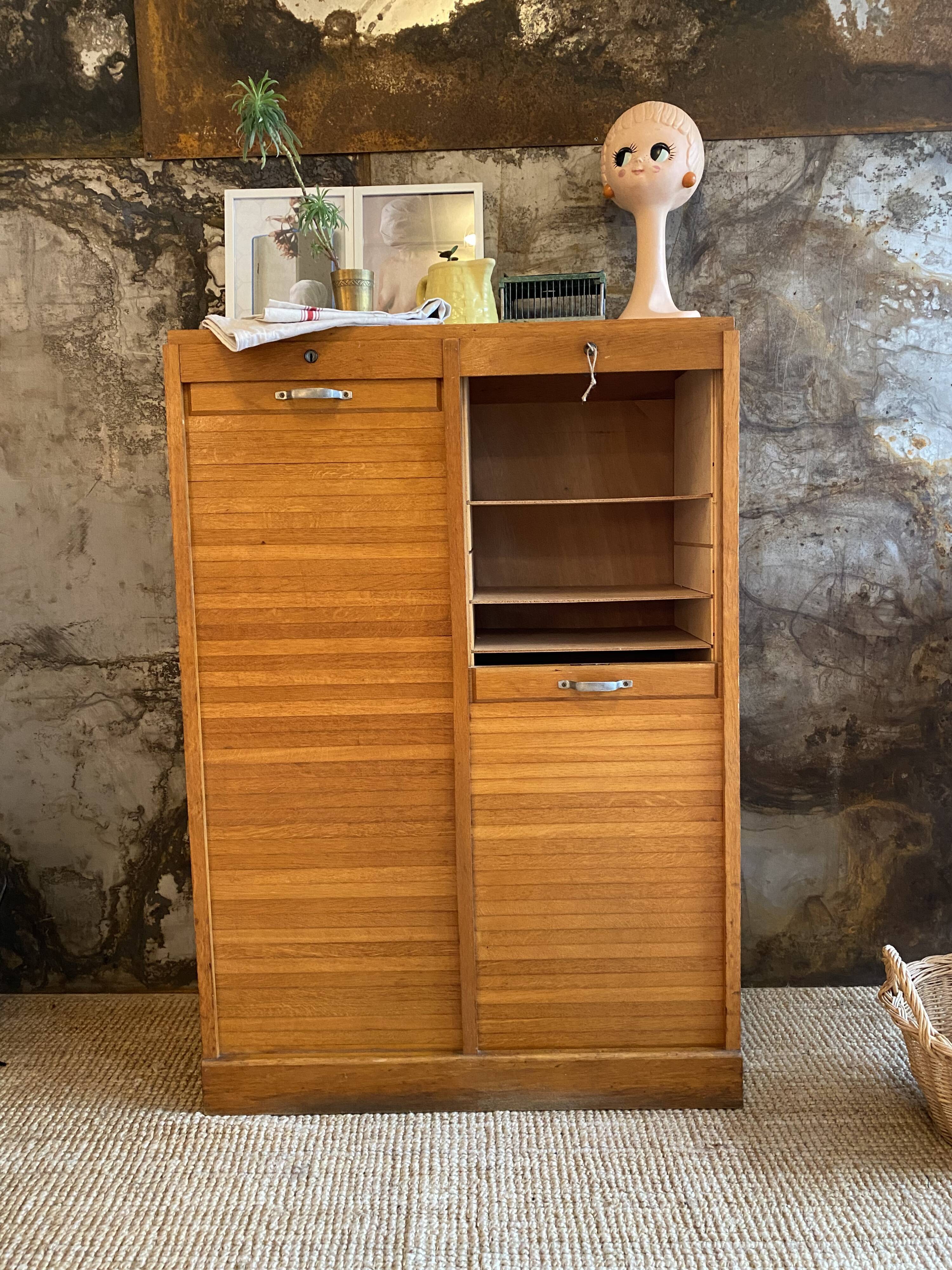 Notary furniture oak filing cabinet