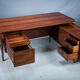 Executive Desk with Sideboard in Rosewood by Arne Vodder for Sibast Møbelfabrik, Denmark, 1950s