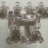 Molded glass knife holder