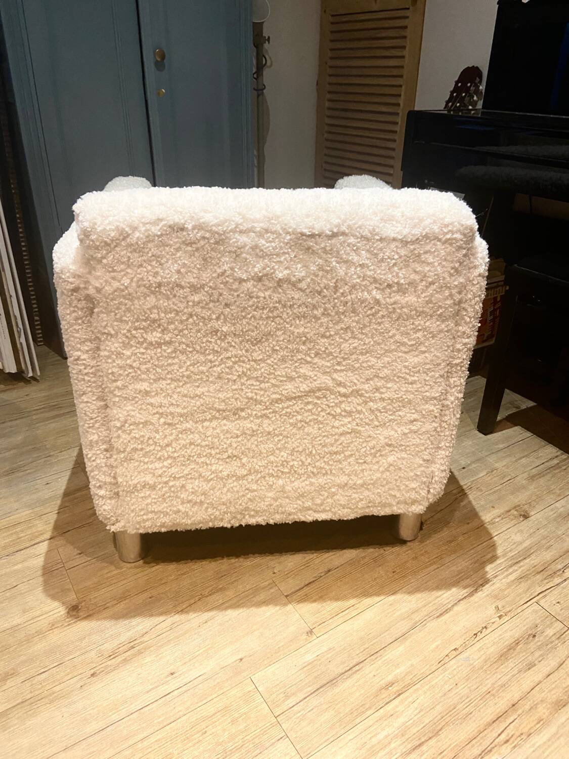 White tulle armchair