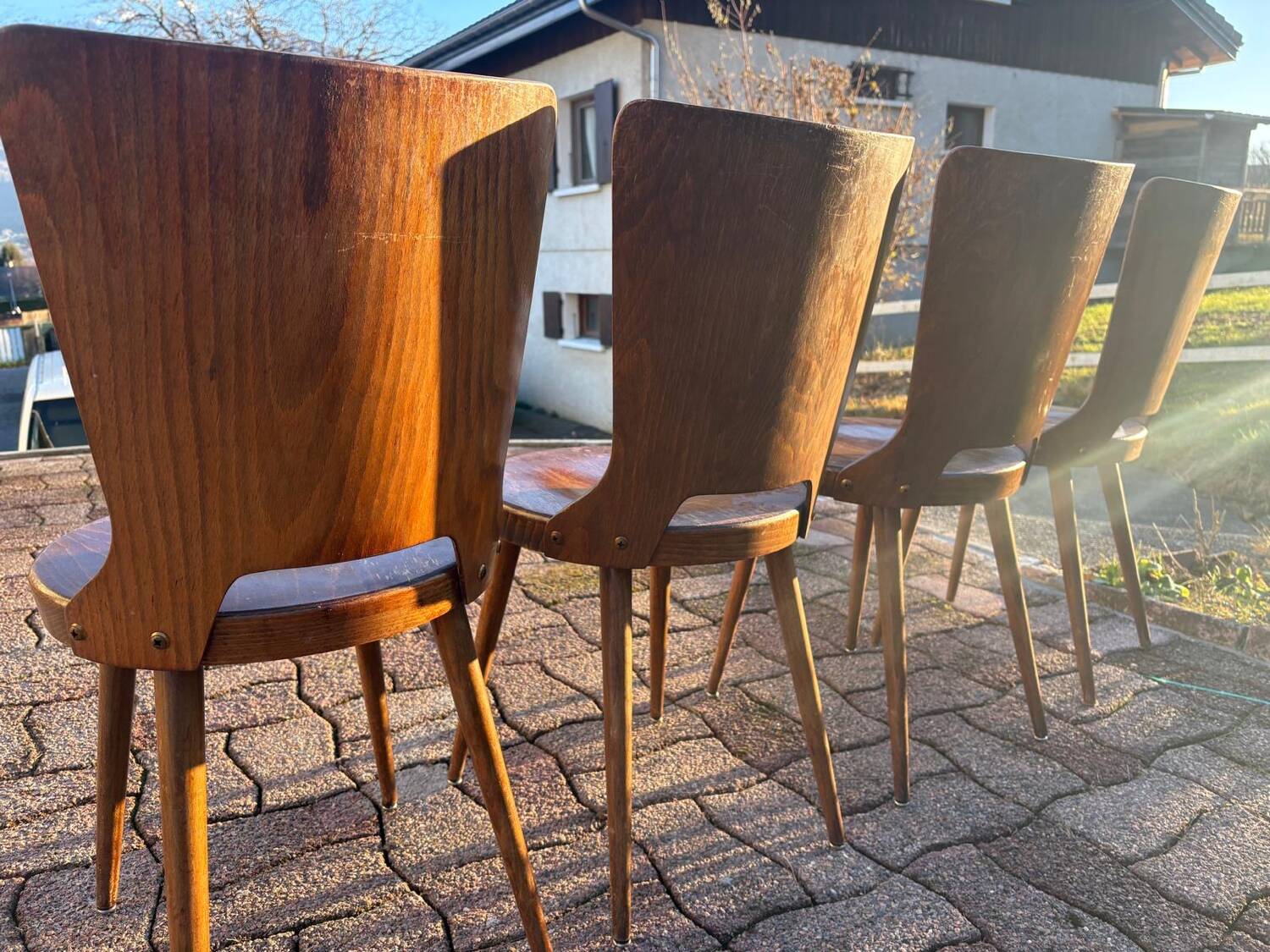 Set of 6 Baumann bistro chairs