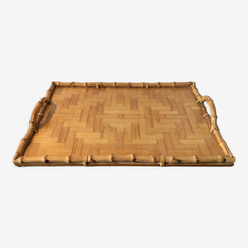 Bamboo marquetry tray