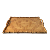 Bamboo marquetry tray