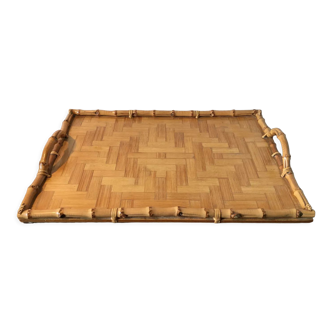 Bamboo marquetry tray