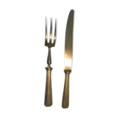 Covered silver metal silver cutting service silver silversmith F Frionnet art deco era.