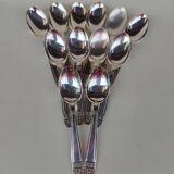 12 silver-plated soup spoons, Monaco Grand Prix model.
