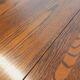 Vintage brutalist hexagonal dining table made of oak from the 1950s.