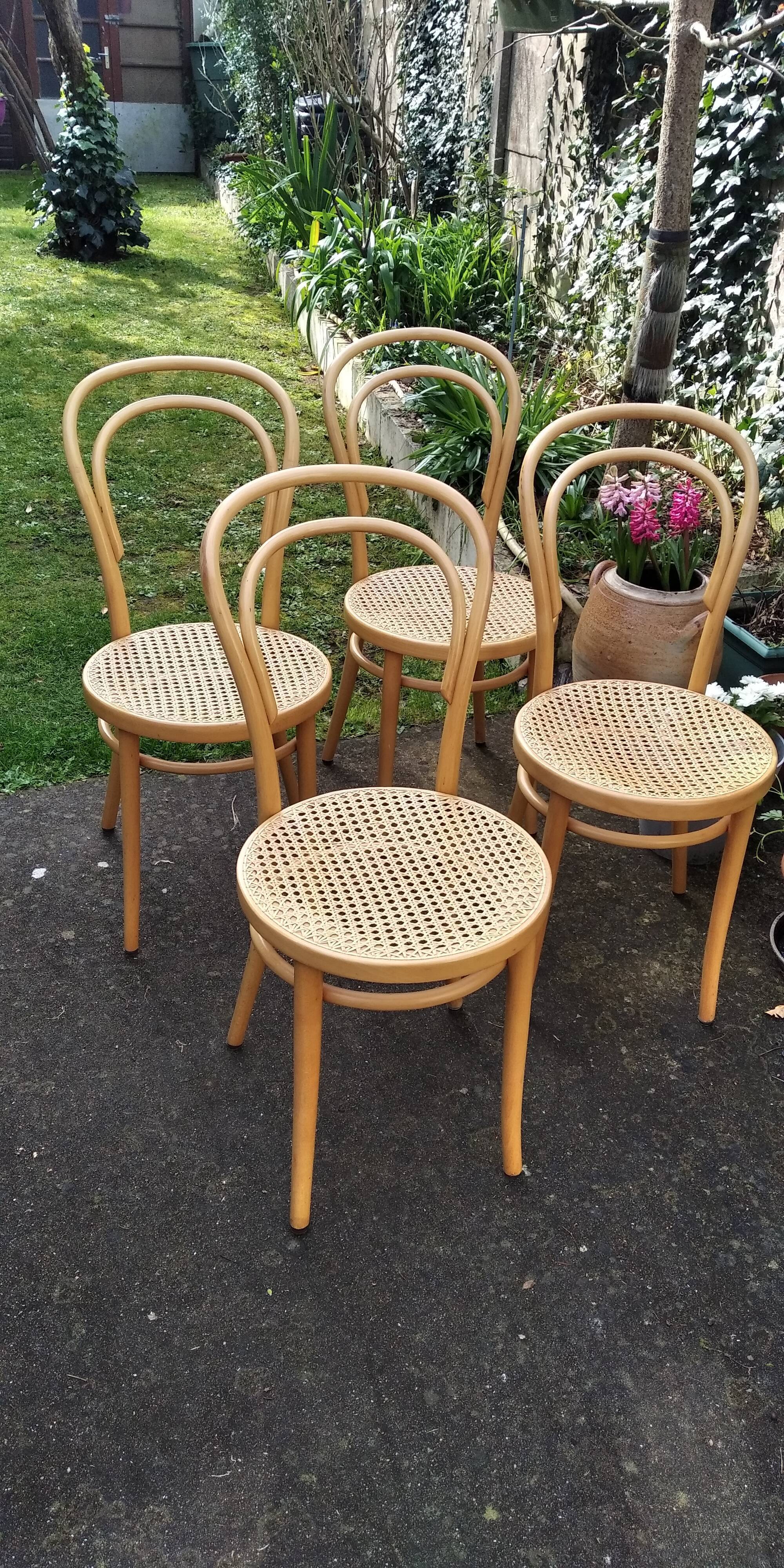 4 Thonet ZPM Radomsko chairs