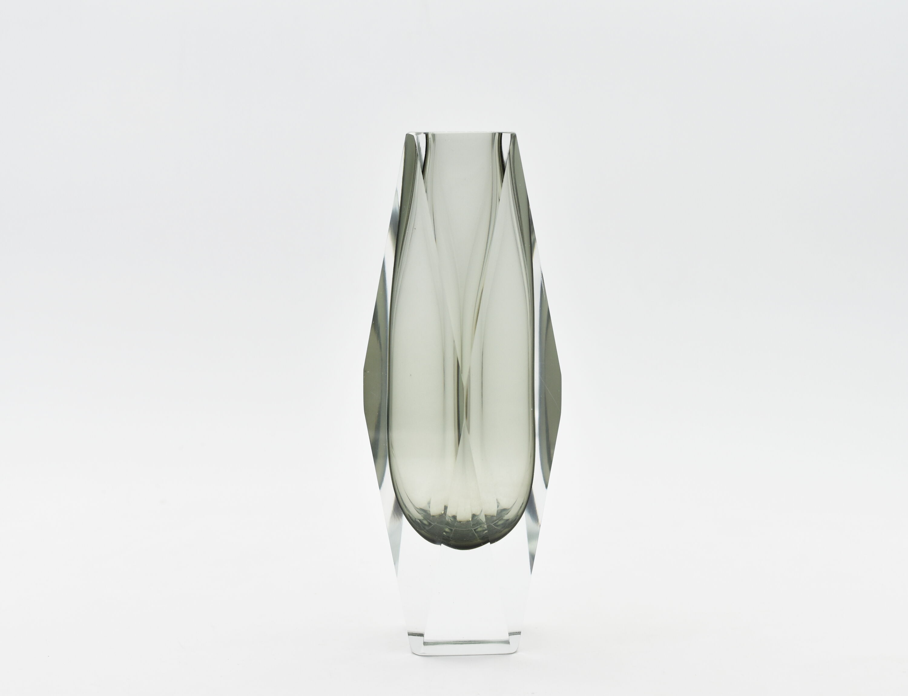 Vase sommerso en verre du Murano vintage