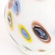 Vintage glass globe table lamp in millefiori style, 1990s.