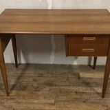 Scandinavian teak desk from the 1960s, length 110 cm