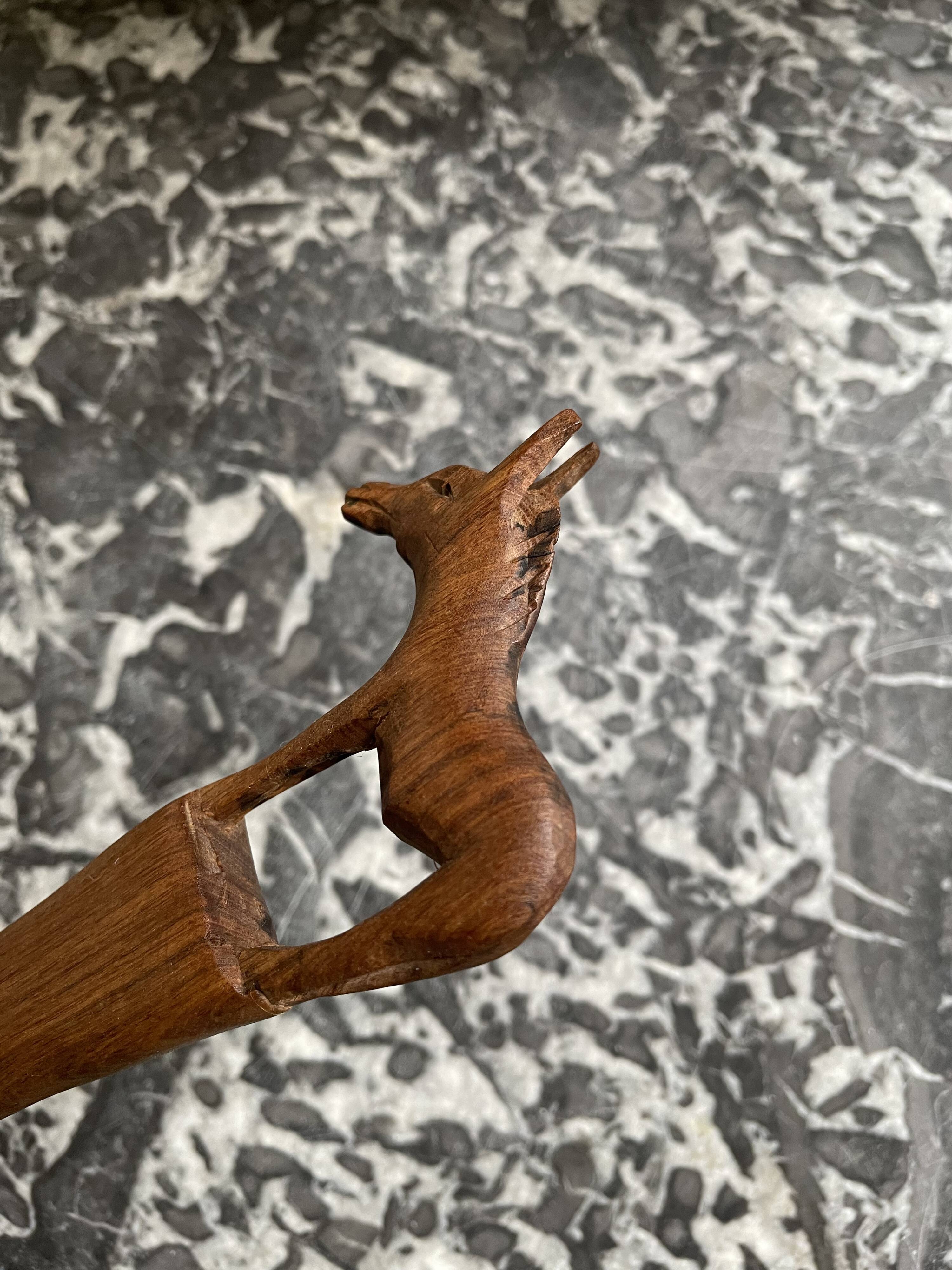 African spoon carved 80'S