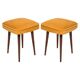 Set of two mustard yellow stools, Europe, 1960s