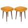 Set of two mustard yellow stools, Europe, 1960s