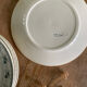 Set of 6 old flat plates, Alexandra iron earth model