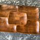 Wooden compartmentalized dish