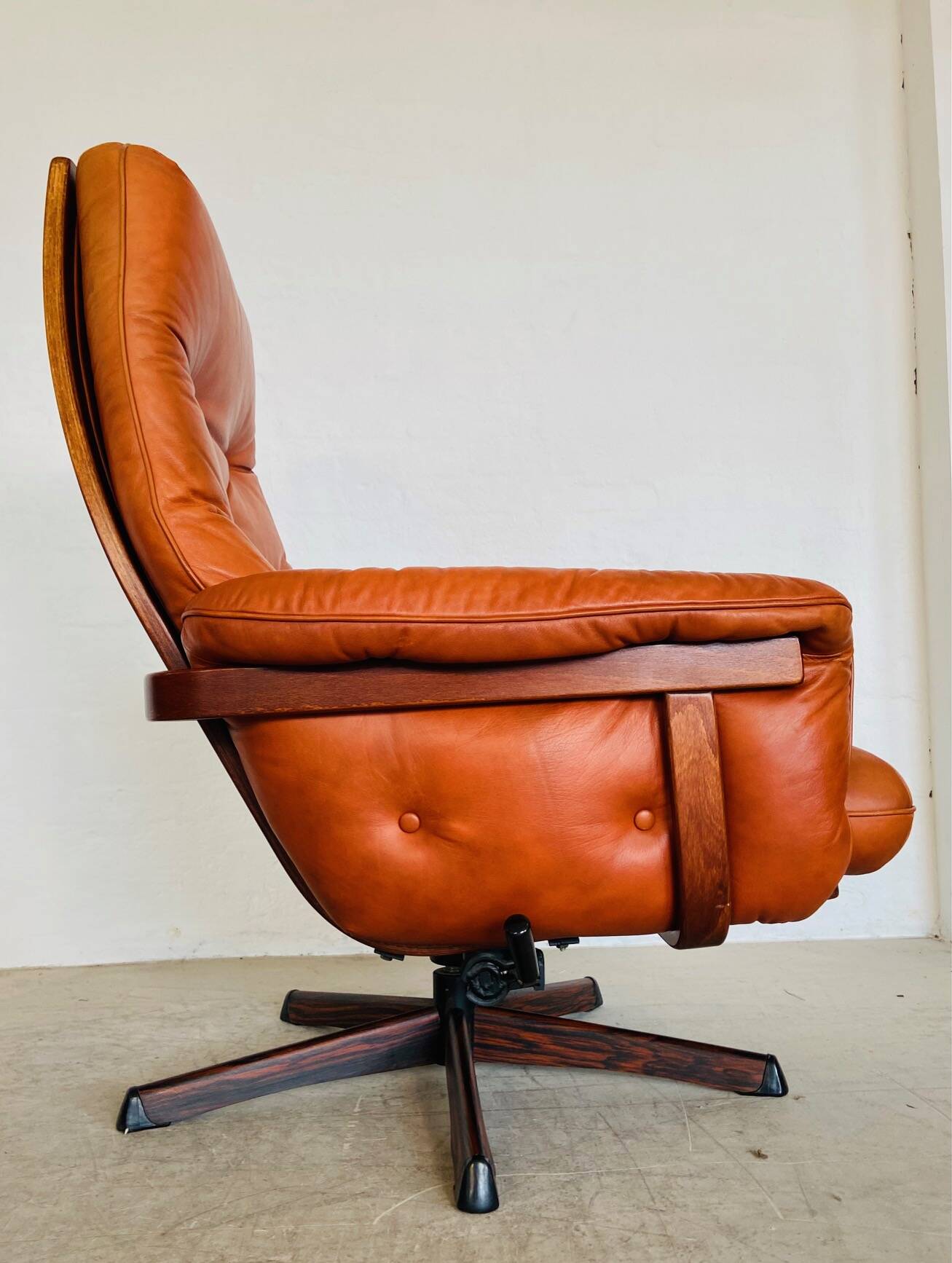Vintage Danish mid-century Gote Mobler reclining lounge chair 1970s
