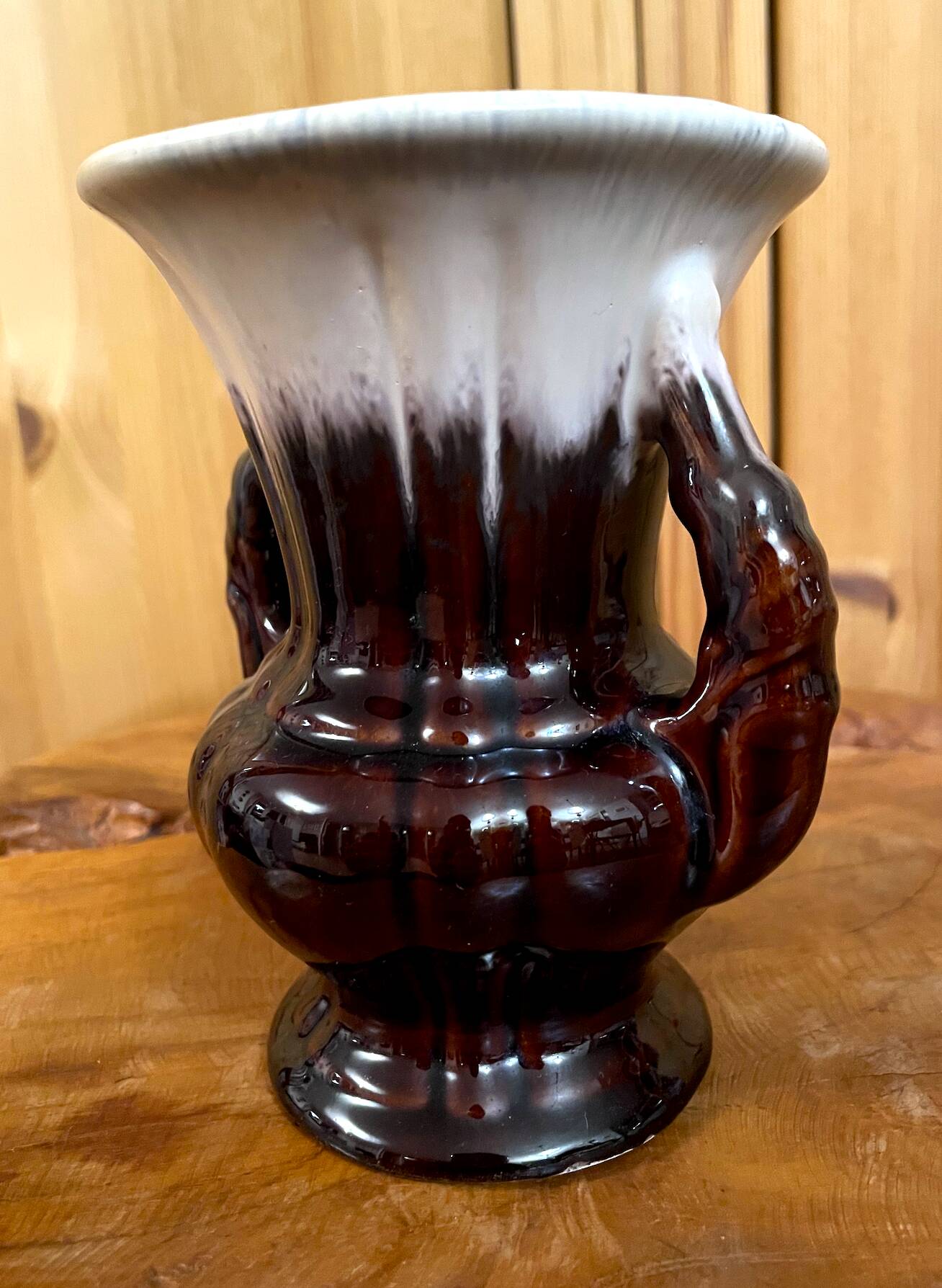 Scheurich & Greulich 200/14 Vase, Brown West-German Pottery from the 1950s