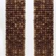 Pair of coconut mosaic shell plant holders