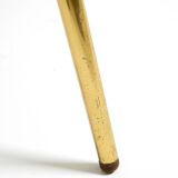 Beautiful Mid Century Modern brass side table with mosaic surface by Münche