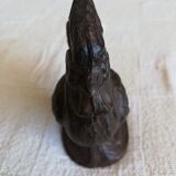 Decorative cast iron rooster bookend