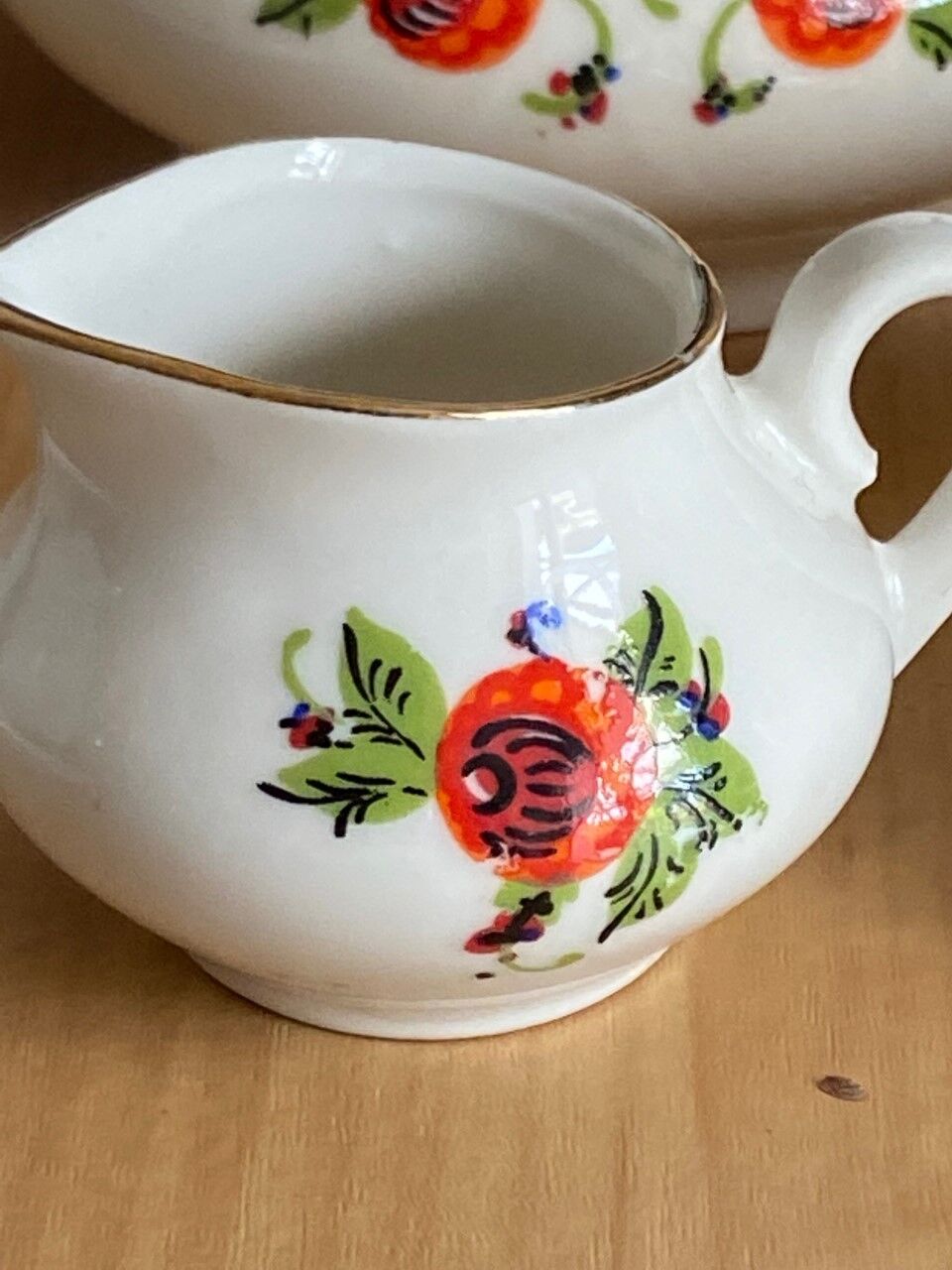 Service dinette faience old