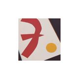 Collage on old paper inspired by Matisse signed eawy