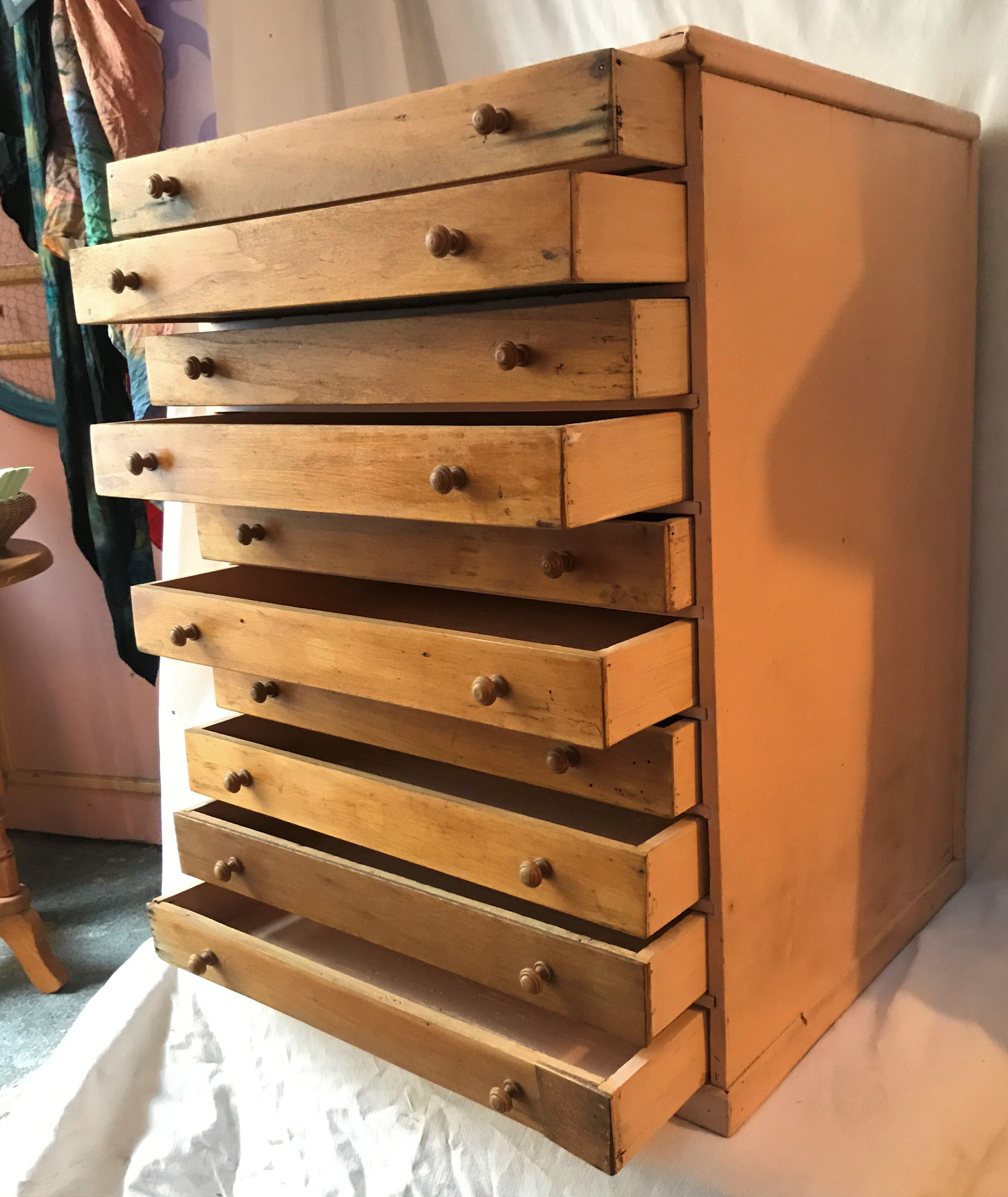 Meuble de métier à 10 tiroirs
