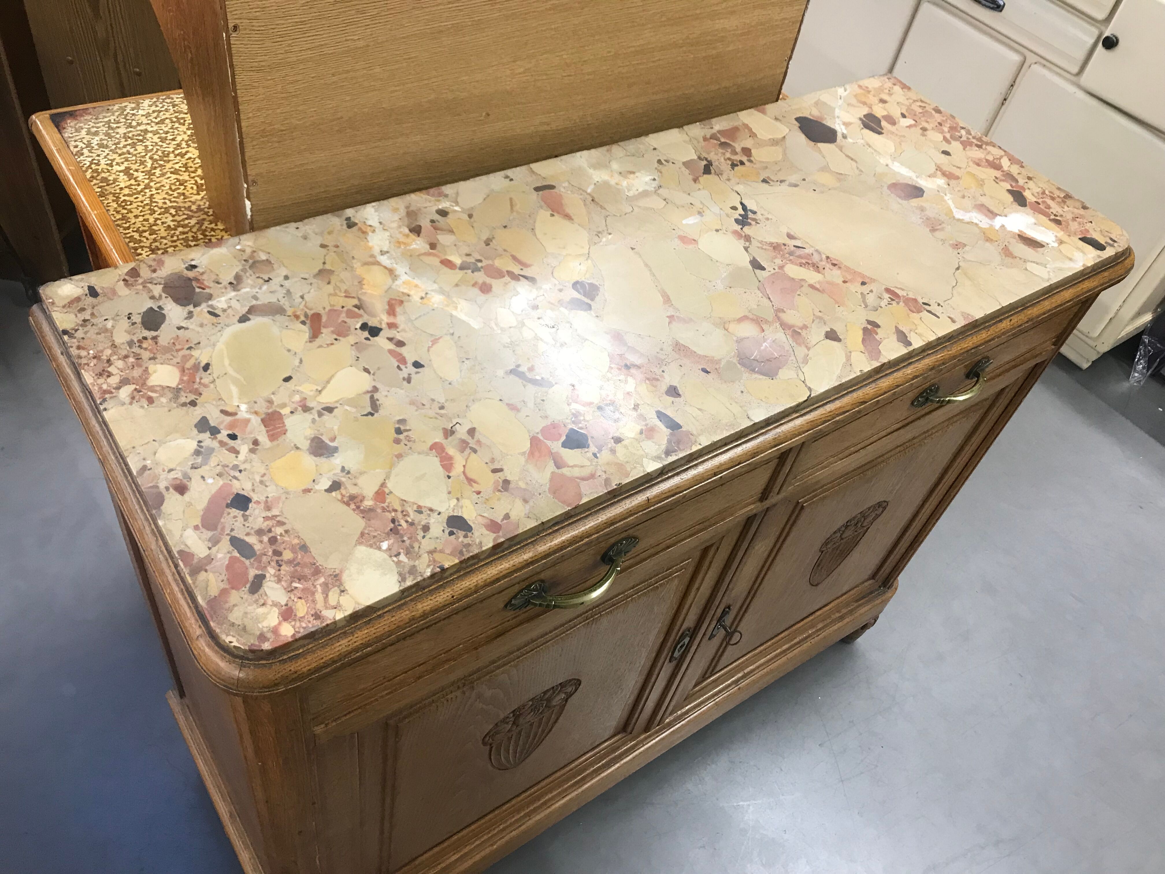 Art Deco period buffet solid oak