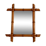 Vintage bamboo mirror  40x46cm