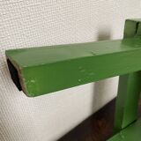 Wooden slatted stool