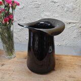 Vintage 70s bowler hat vase pot