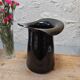 Vintage 70s bowler hat vase pot