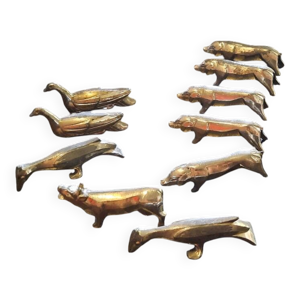 10 porte-couteaux animaux