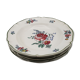 Series of 5 hollow plates Villeroy and Boch décor Mettlach flowers